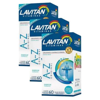 Kit 3Uni Lavitan A-Z Original 60 Cáps - Cimed