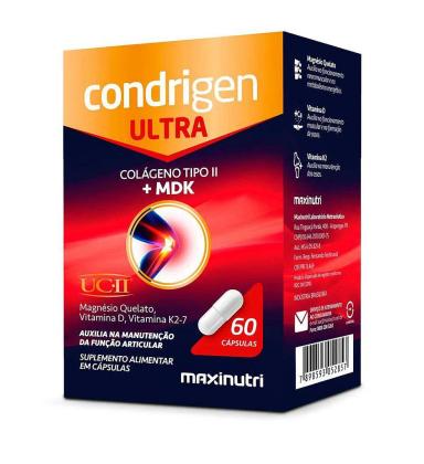 Condrigen Ultra (Colágeno Tipo 2 + Mdk) 60 Cáps - Maxinutri
