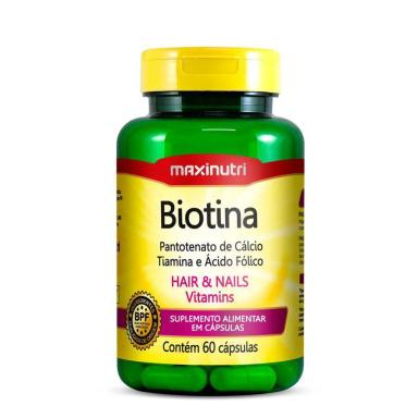 Biotina 60 Cápsulas - Maxinutri