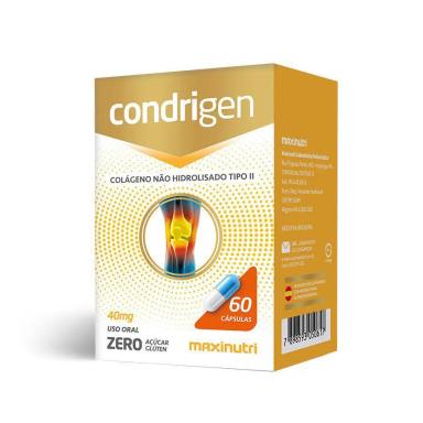 Condrigen (Colágeno Tipo Ii) 40Mg 60 Cápsulas - Maxinutri