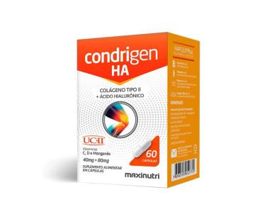 Condrigen Ha (Colágeno Tipo 2 + Ácido Hialurônico) 60 Cáps - Maxinutri