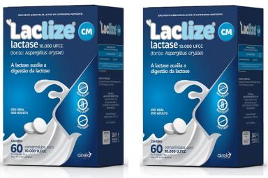 KIT 2UNI LACLIZE 60 COMPRIMIDOS MASTIGáVEIS - AIRELA