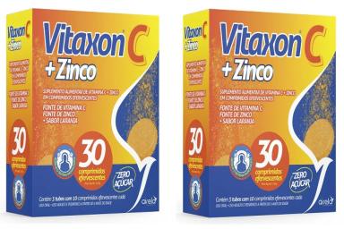 KIT 2UNI VITAXON C + ZINCO EFERVESCENTE 30 COMPRIMIDOS - AIRELA