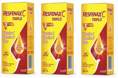 KIT 3UNI RESFENAX C TRIPLO 20ML GOTAS - AIRELA