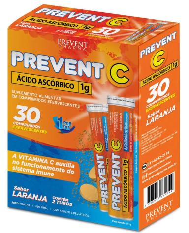 PREVENT C EFERVESCENTE 30 COMP. - PREVENT PHARMA