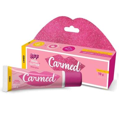 HIDRATANTE LABIAL CARMED 10G BFF ROSA GLITTER - CIMED
