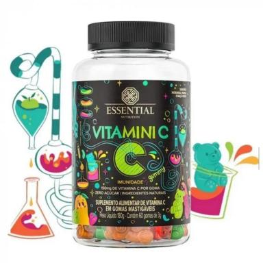 VITAMINA C INFANTIL - VIT C GUMMY (60 GOMAS 150MG) - ESSENTIAL NUTRITION