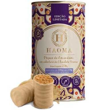 PAçOCA DE AMENDOIM COM COBERTURA DE CHOCOLATE BRANCO (270G)  - HAOMA