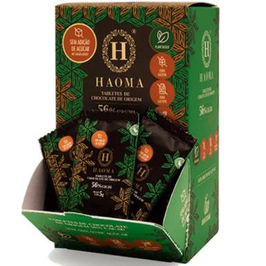 TABLETES DE CHOCOLATE 56% CACAU - ZERO LACTOSE - (200G - 40 UNIDADES) - HAOMA