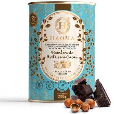 BOMBOM DE AVELã COM CACAU - (200G) - COM WHEY PROTEIN ZERO LACTOSE - HAOMA