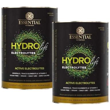 KIT 2X HYDROLIFT ELECTROLYTES + VITAMINA C - (30 STICKS CADA) - ESSENTIAL NUTRITION Limão