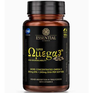 SUPER OMEGA 3 TG (60 CAPS) 1000MG - ESSENTIAL NUTRITION