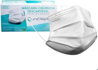 MáSCARA DESCARTáVEL CIRúRGICA TRIPLA CAMADA Branca