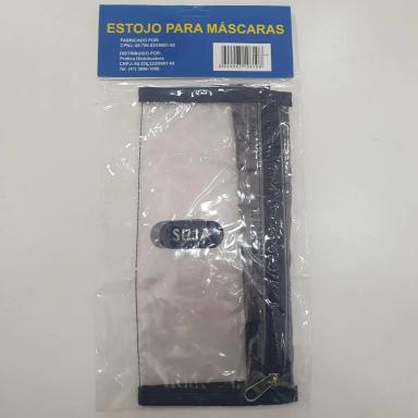 PORTA MáSCARA ESTOJO NECESSAIRE E PORTA ABSORVENTE DUPLO Azul