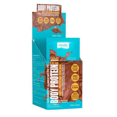BODY PROTEIN CACAU EQUALIV (10 SACHêS DE 20G) Unica