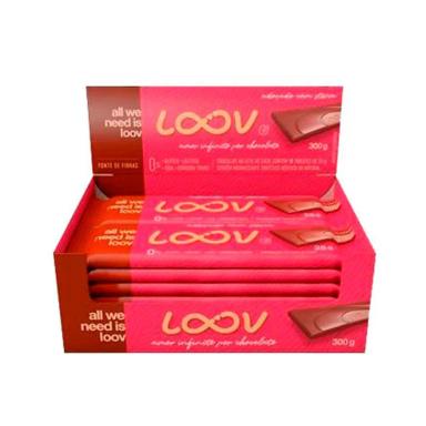 CHOCOLATE AO LEITE DE COCO LOOV CHOCOLIFE (CX C/ 12 UN DE 25G)