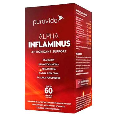 ALPHA INFLAMINUS ANTIOXIDANT SUPPORT PURAVIDA 60 CáPSULAS Unica