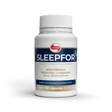 Suplemento Alimentar SLEEPFOR COM MELATONINA VITAFOR 60 CÁPSULAS