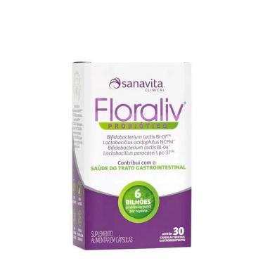 PROBIóTICO FLORALIV SANAVITA 30 CáPSULAS Unica