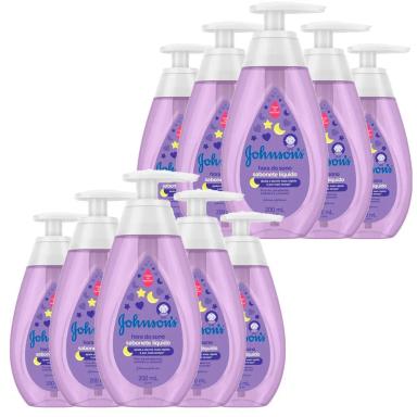 KIT 10 SABONETES LíQUIDO JOHNSON'S BABY HORA DO SONO 200ML