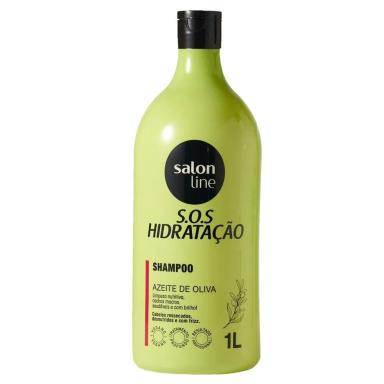 SALON LINE, KIT SHAMPOO E CONDICIONADOR, SOS HIDRATAçãO, LISO EXTREMO, VEGANO - CABELOS LISOS E ONDULADOS, 1 L CADA