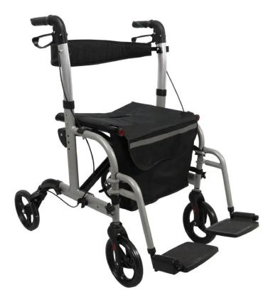 ANDADOR CADEIRA DE RODAS PARA IDOSO DOBRáVEL D15 ATE 135KG