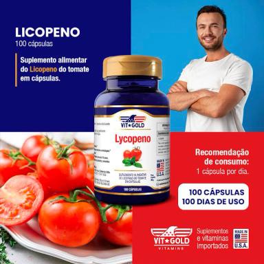 Kit 2x Licopeno Vitgold 100 cápsulas