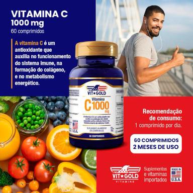 VITAMINA C 1000 MG VITGOLD 60 COMPRIMIDOS