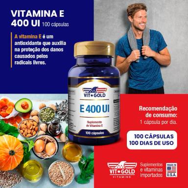 VITAMINA E 400 UI VITGOLD 100 CáPSULAS