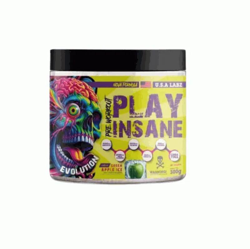 PLAY INSANE PRE WORKgdgs ANTIPULGAS - SABOR: GREEN APPLE ICE