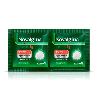 Novalgina Dipirona 1g 2 comprimidos efervescentes