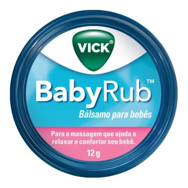 Vick BabyRub Bálsamo Infantil com Camomila e Aloe Vera 12g