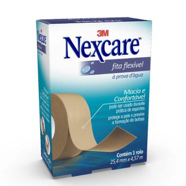 Fita Flexível 3M Nexcare À Prova D'água 25mm x 4,5m com 1 unidade