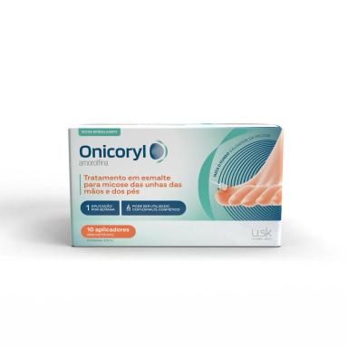 Esmalte Antimicótico Onicoryl 2,5ml + 10 espátulas + 30 lixas de unha + 30 compressas de álcool