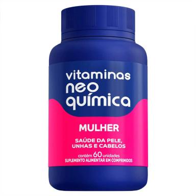 Polivitamínico Neo Química Mulher Saúde da Pele, Unhas e Cabelos 60 comprimidos