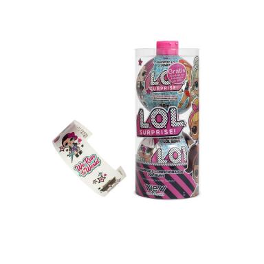 Kit Biotropic L.O.L. Suave com Shampoo Infantil de 250ml + Condicionador de 230ml + Cartela de Tatuagem