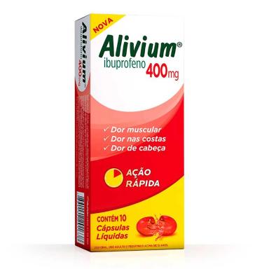 Alivium Ibuprofeno 400mg 10 cápsulas