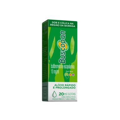 Buscopan Brometo de N Butil Escopolamina 10mg/ml Solução Oral 20ml
