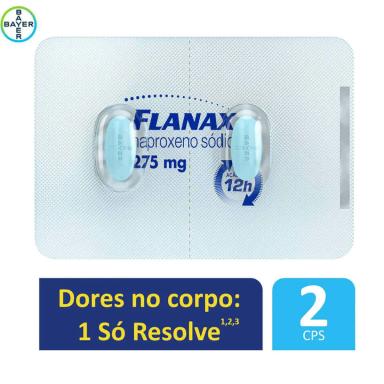 Flanax Naproxeno Sódico 275mg 2 comprimidos