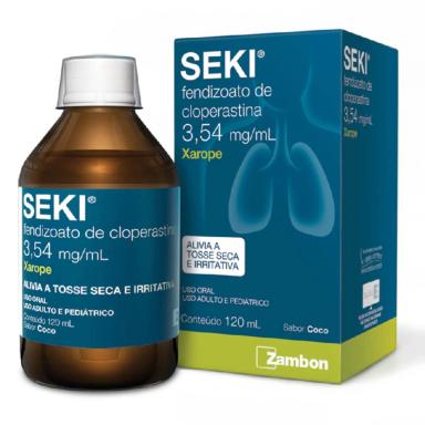 Seki Fendizoato de Cloperastina 3,54mg/ml Sabor Coco Xarope 120ml