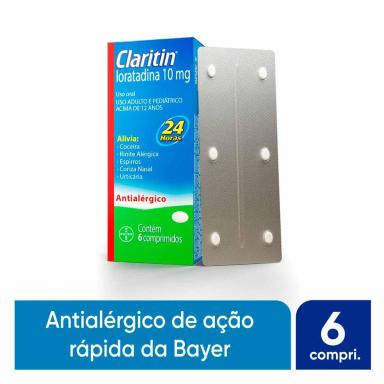 Claritin Loratadina 10mg 6 comprimidos