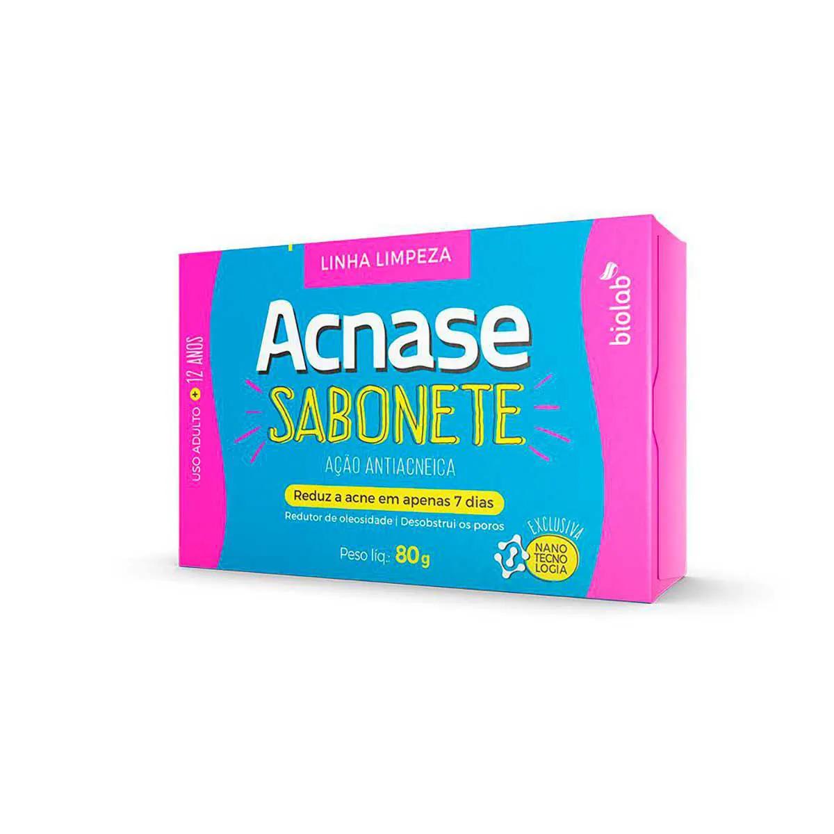 Sabonete em Barra Acnase Ação Antiacneica com 80g