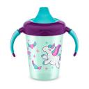 Caneca Infantil Antivazamento Lillo Aprendizado Magia Unicórnios