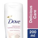 Loção Hidratante Corporal Dove Delicious Care Leite de Coco e Pétalas de Jasmim com 200ml
