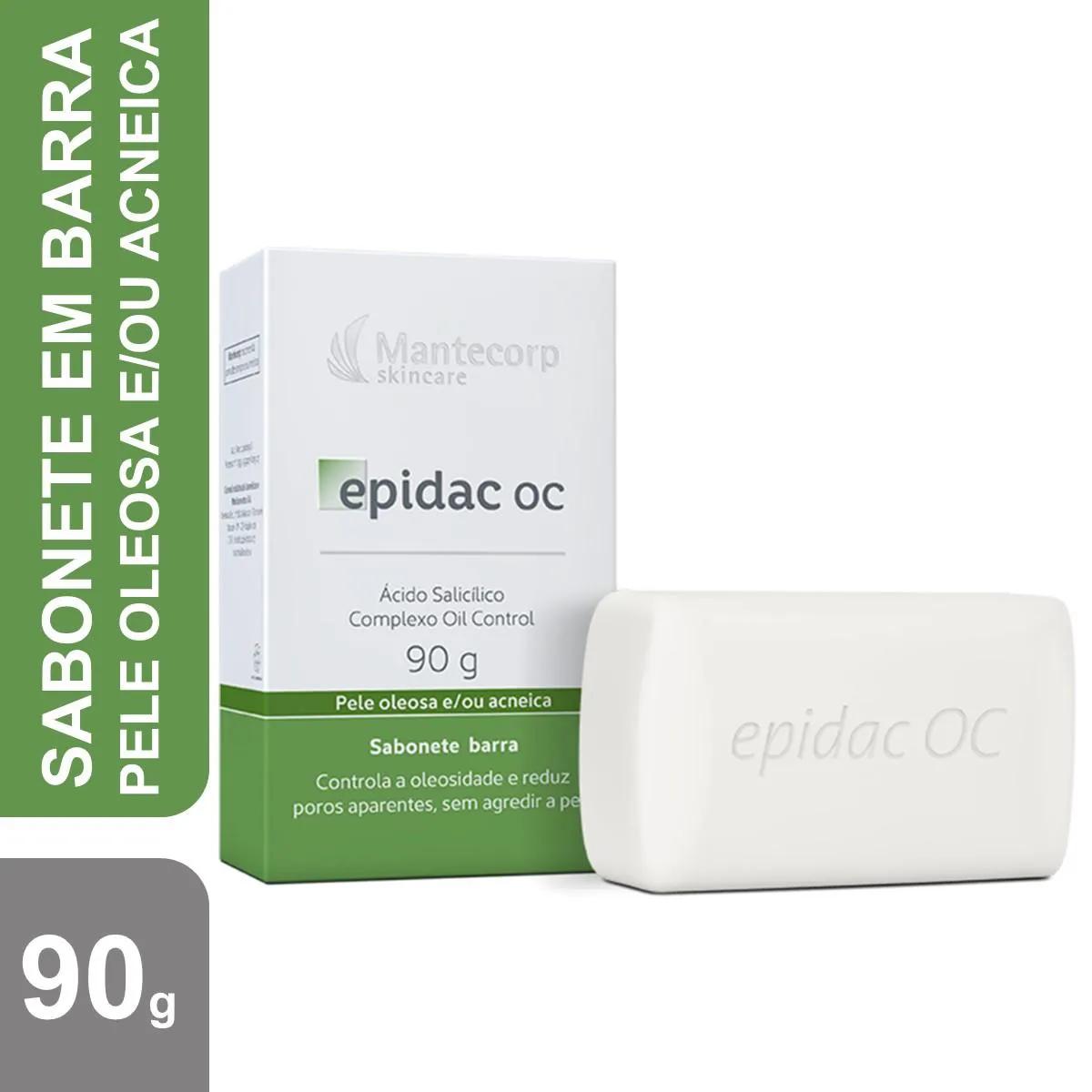 Sabonete Facial em Barra Mantecorp Epidac Oc Antioleosidade com 90g