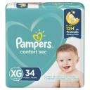 Fralda Pampers Confort Sec XG - 34 Unidades