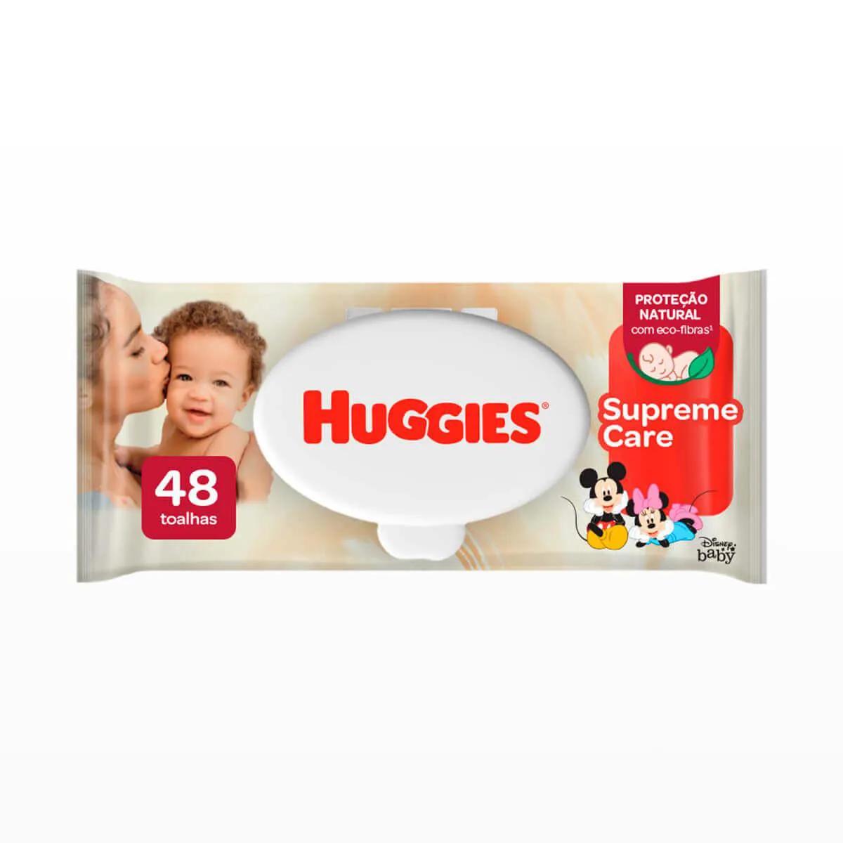 Lenço Umedecido Huggies Supreme Care com 48 unidades