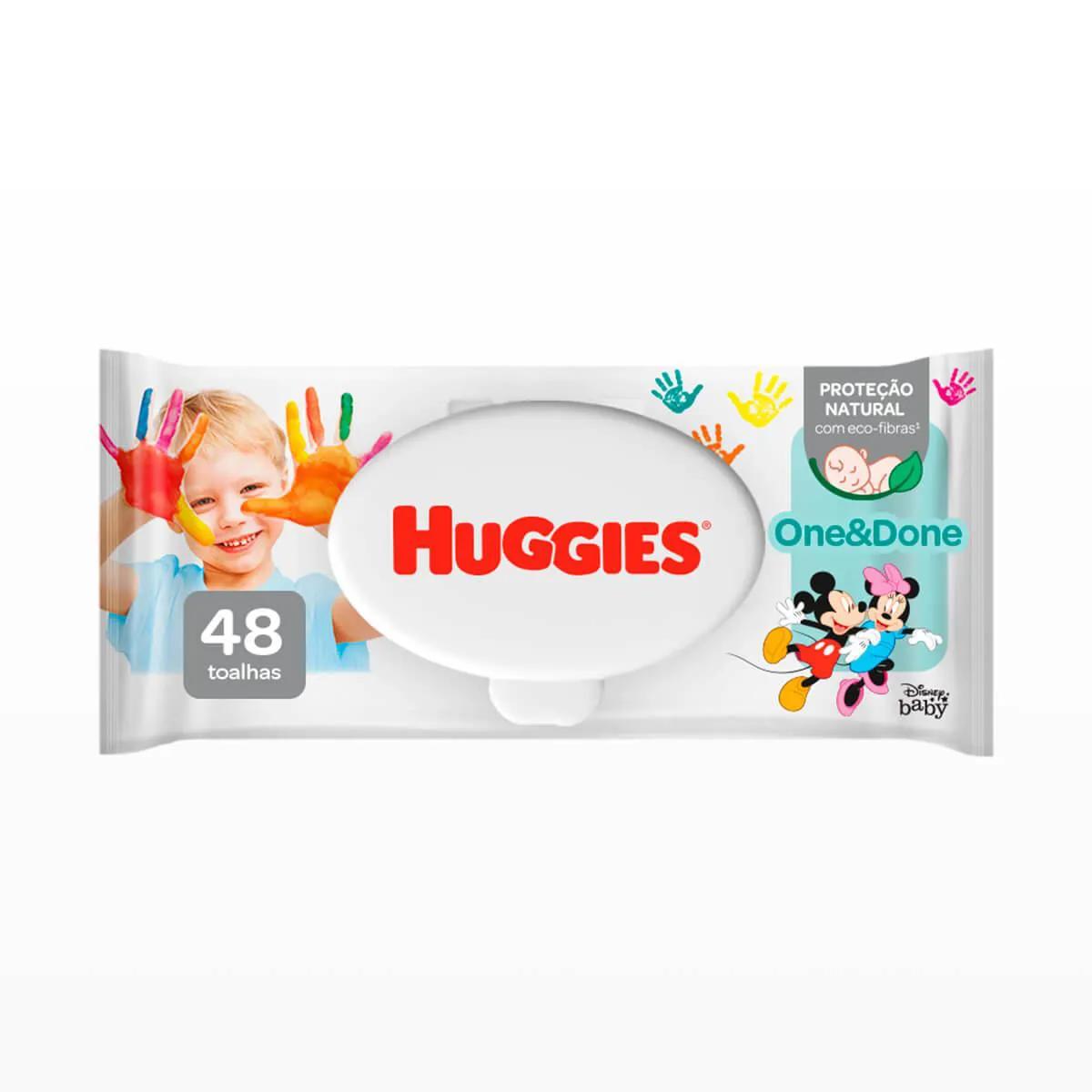 Lenço Umedecido Huggies One&Done 48 unidades