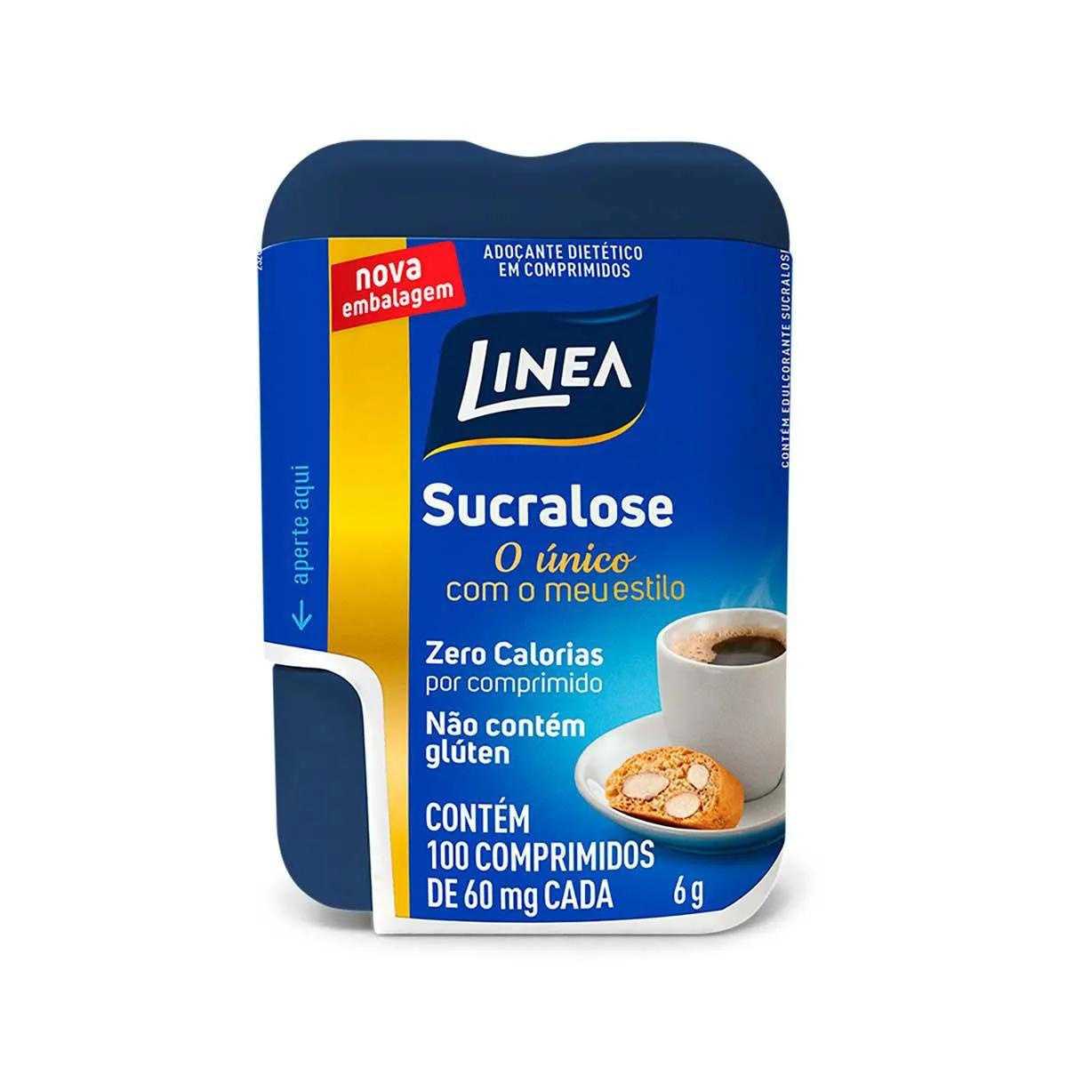 Adoçante Dietético Linea Sucralose com 100 comprimidos