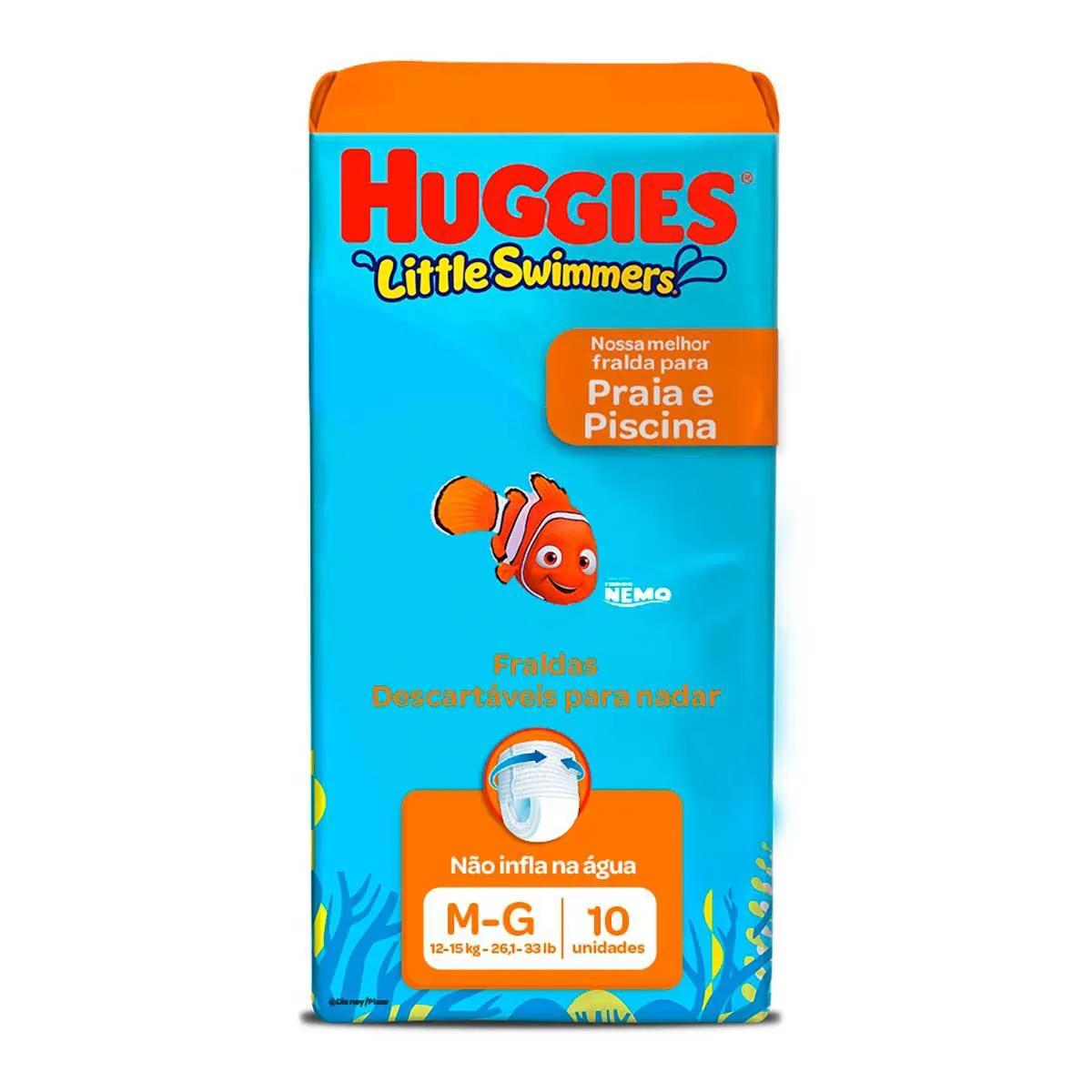 Fralda Huggies Praia e Piscina Little Swimmers M/G - 10 Unidades